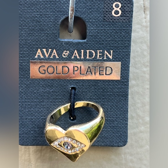 Evil Eye Heart Ring - Picture 3 of 4